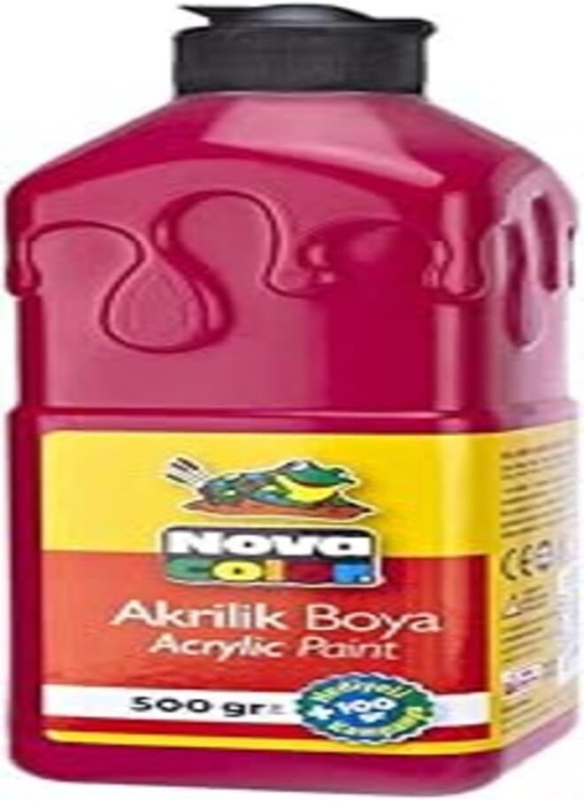 Nova color acrylic paint red nc-382 bottle 500 grams for canvas, ceramic, glass, wood, paper - pzsku/Z7D408C06034C8C9F828FZ/45/_/1720389280/d89ac050-7cb8-461d-92a2-98d7708e4038