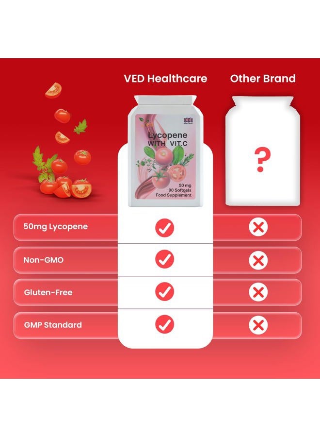 Ved Lycopene Supplement, 50 mg x 90 Softgel - Image 5