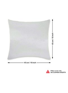 LuxHome Premium Soft White Outdoor Cushion Covers Set of 5 – Woven Texture, Water & Oil Repellent, Made in Spain for Patio, Garden, Balcony, Poolside – 18x18 Inch (45x45 cm)  - Image 3