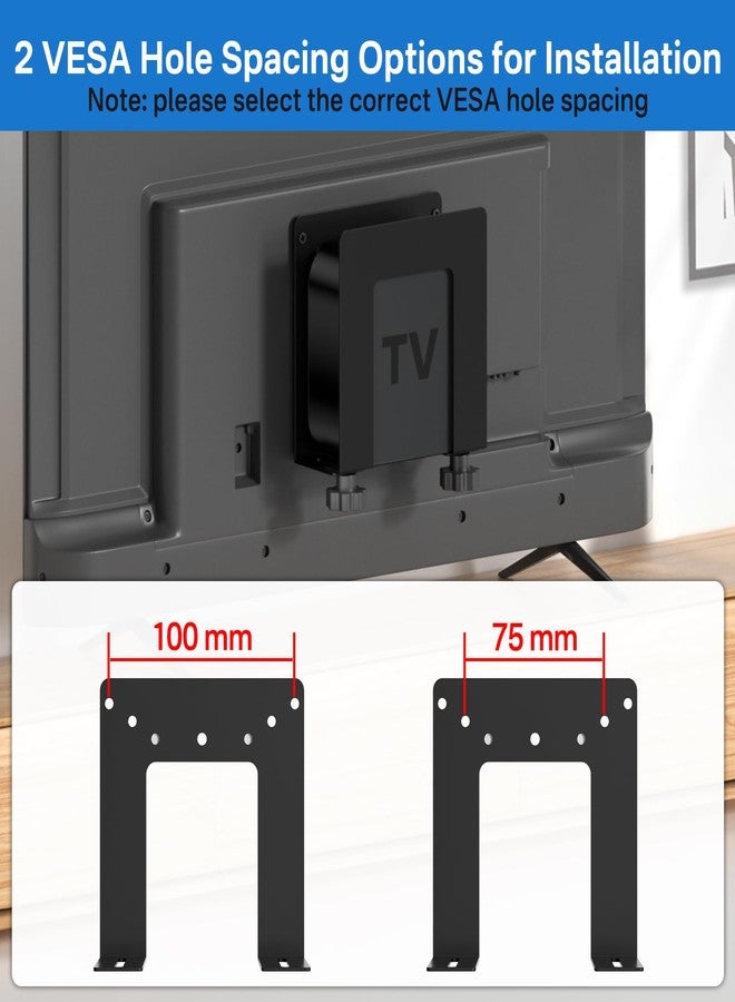 Chunxiao Adjustable Metal Wall Mount for Apple TV Mount Behind TV - Space Saving Mounting Bracket for Apple TVs 4K Wall Mount Holder Compatible with All Apple TVs Generations - Image 4