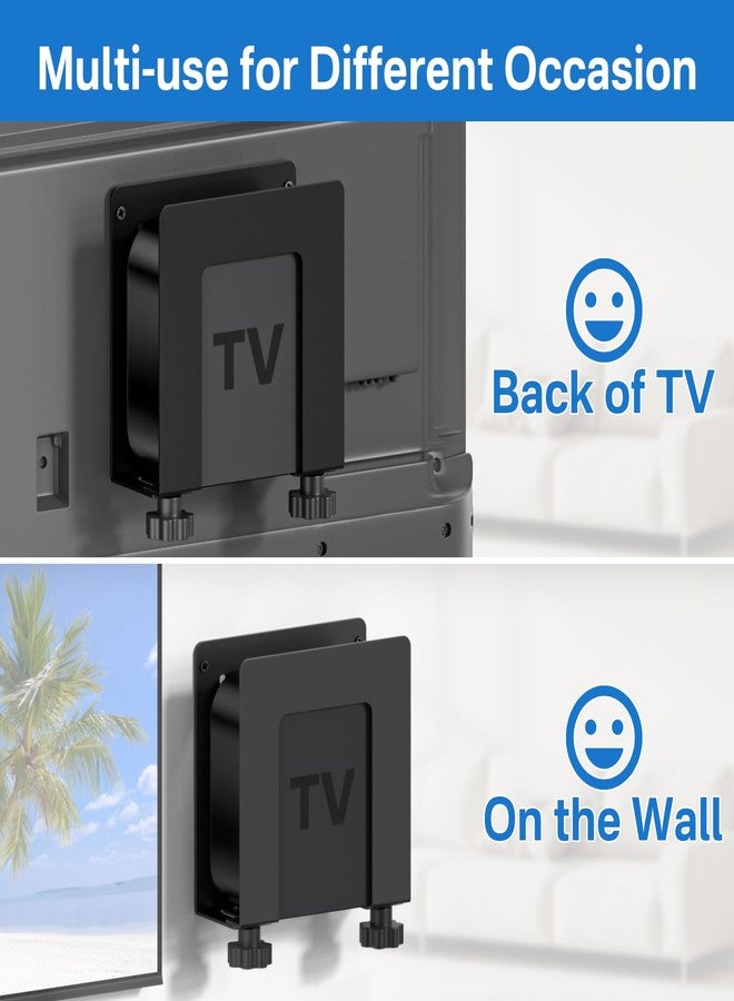 Chunxiao Adjustable Metal Wall Mount for Apple TV Mount Behind TV - Space Saving Mounting Bracket for Apple TVs 4K Wall Mount Holder Compatible with All Apple TVs Generations - Image 3