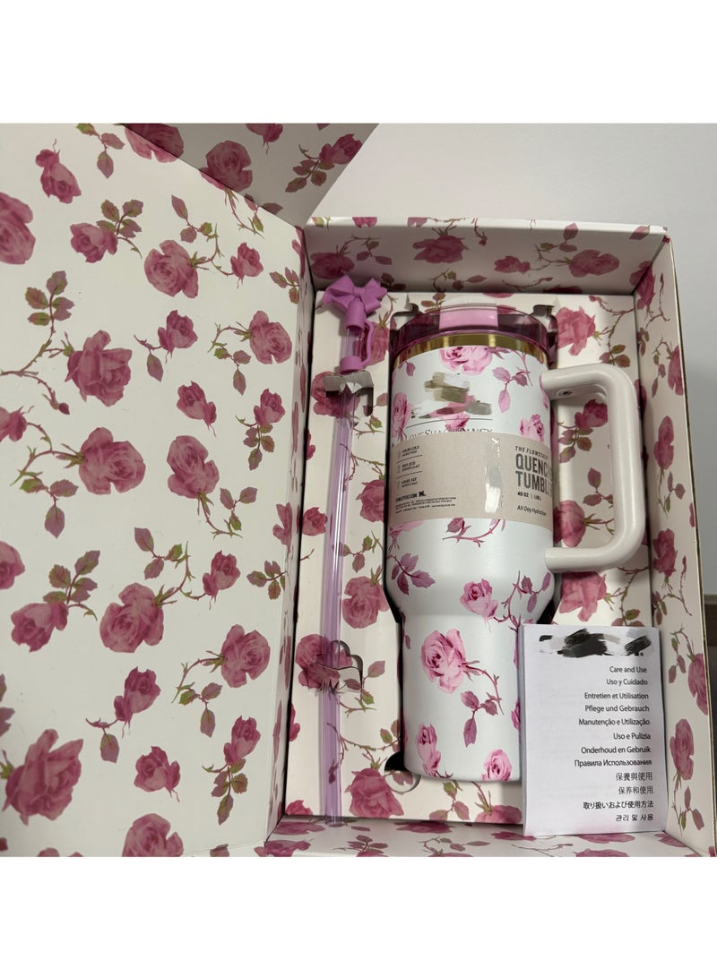 Stanley H2.0 Flow State Stainless Steel Tumbler with Handle and Straw Lid Insulated Reusable Cup for Water, Coffee, Smoothies & More, Travel Mug, Cupholder Friendly 40 oz - Image 1