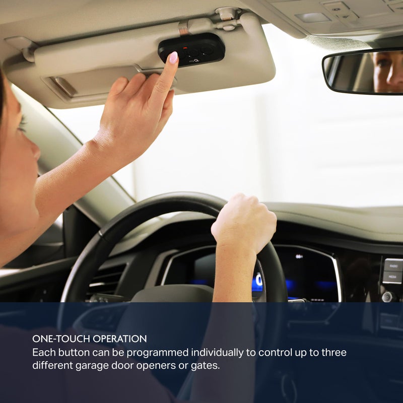 Chamberlain myQ 3-Button Visor Garage Door Remote Control - Image 3