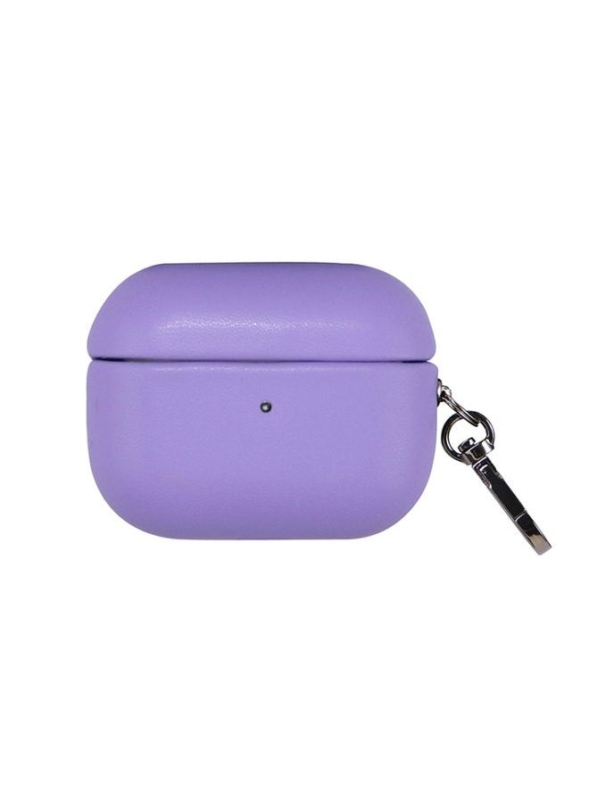 Generic - Case Cover For Apple AirPods Pro 2 PU Leather Wireless Bluetooth Earphone Protective Case Purple - Image 1