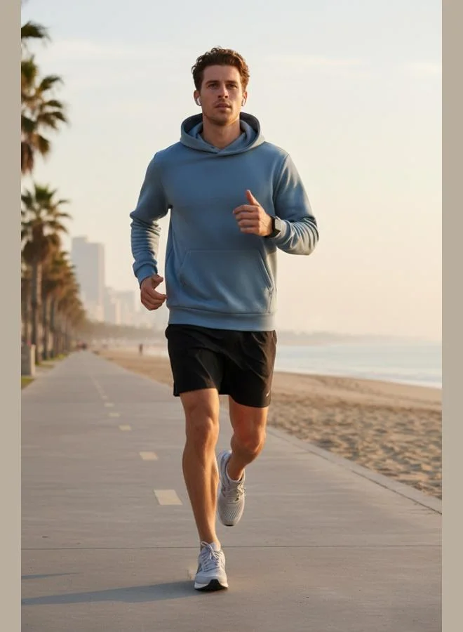 Buratti  Buratti Regular Fit Hooded Kangaroo Pocket Furry Soft Raised Sweat Men's SWEAT 5905281 for Men | Best Price UAE
