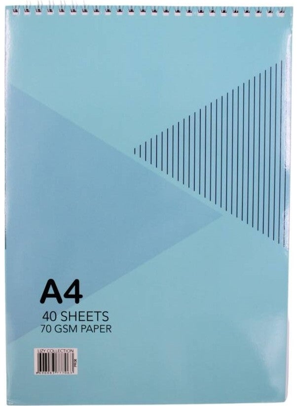 Lizy - A4 Table Block Spiral 40 Sheets Striped PR06 - Image 1