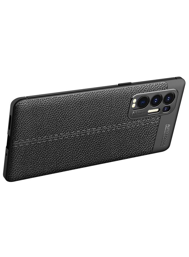 S-TOP Case For OPPO Reno5 Pro Plus Litchi Texture TPU Shockproof Case - Image 3
