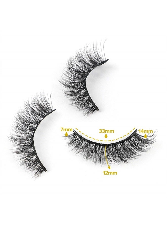 JIMIRE 10 Pairs Fake Eyelashes Fluffy Natural False Lashes Cat-Eye Lashes Pack - Image 5