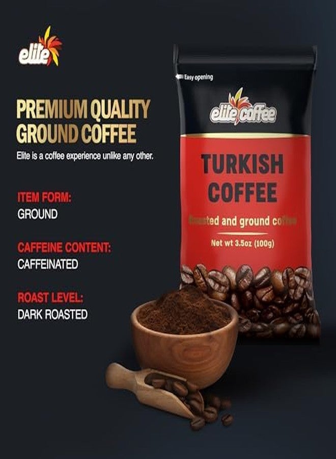 Elite Turkish Ground Roasted Coffee Bag, 3.5000-ounces (Pack of 8) - Image 2