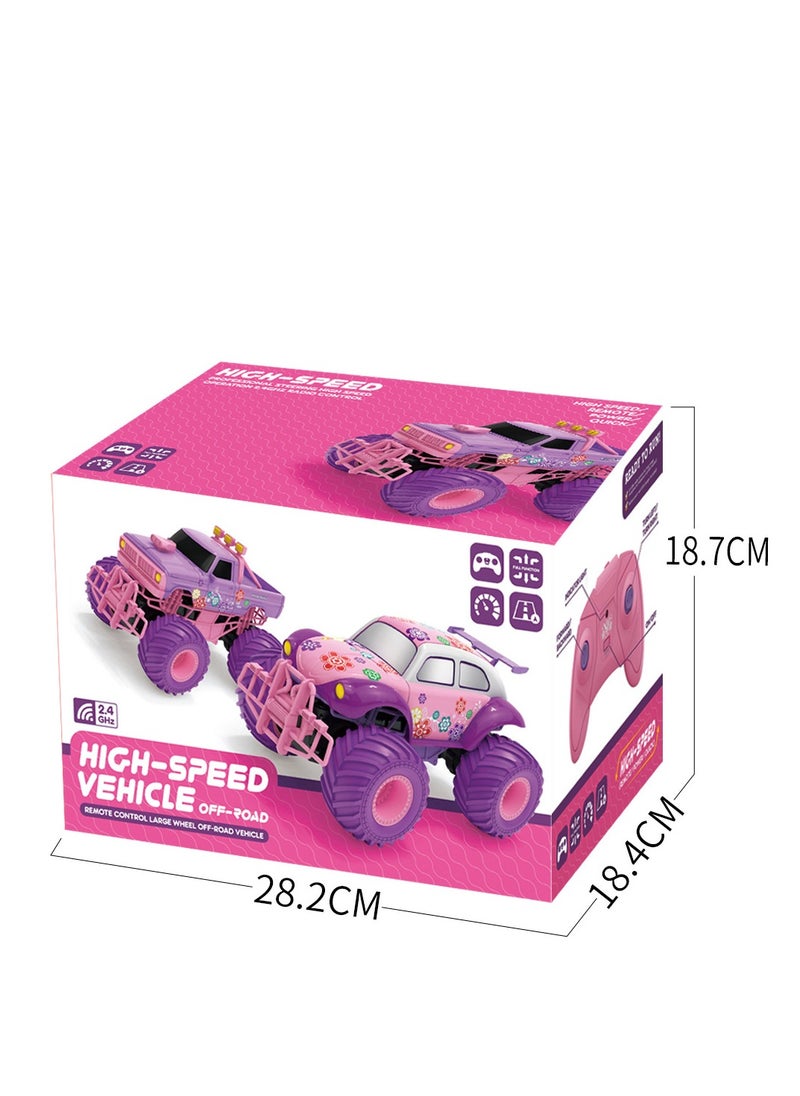 JJRC Climbing Remote Control Car 2.4G Large Wheel Off-Road Vehicle Four-Wheel Drive Stunt Spinning Children's Toy Girl Holiday Gift  - Image 3