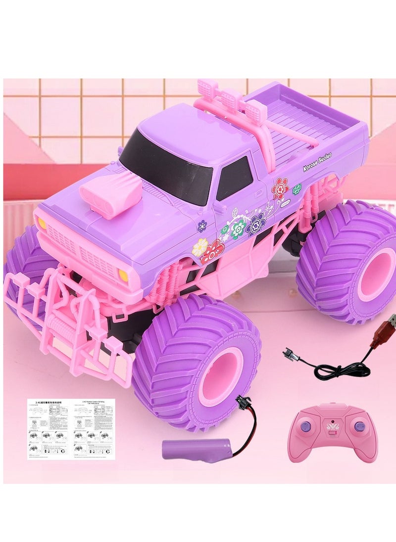 JJRC Climbing Remote Control Car 2.4G Large Wheel Off-Road Vehicle Four-Wheel Drive Stunt Spinning Children's Toy Girl Holiday Gift  - Image 1