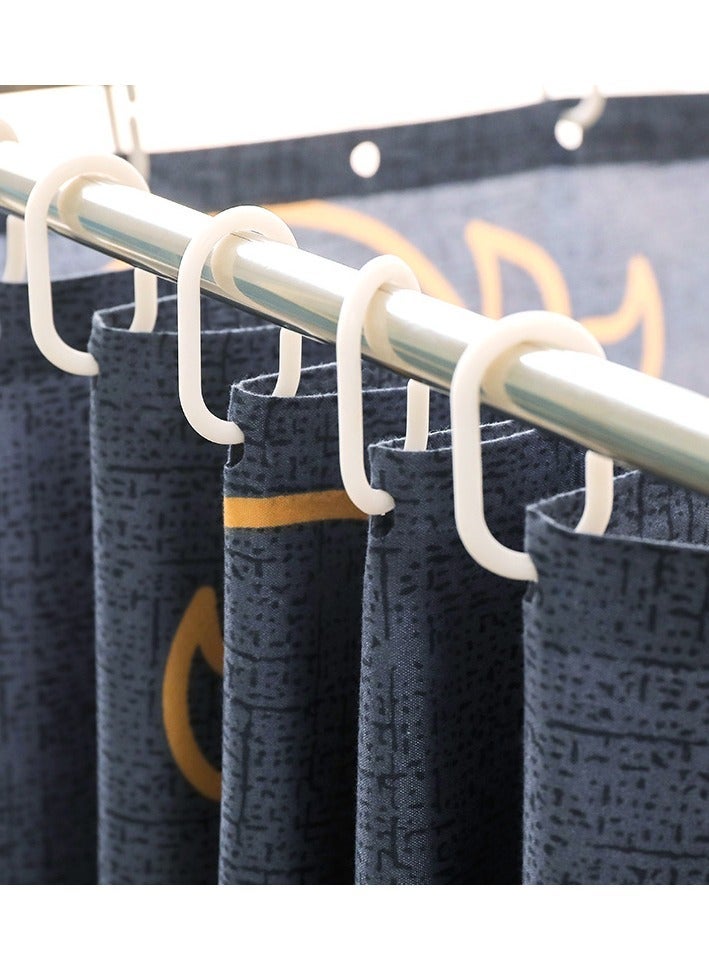 Bluejw Bed Canopy Tents Curtain Blackout Single Bed Tent Student Shading Cloth Canopy Dormitory Mosquito Net Sleep Privacy Protection with Frame for Children Bedroom With Cartoon Astronaut Pattern - Image 5