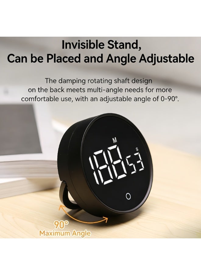 Sthxyfaith 1 Digital Kitchen Timer, Countdown Timer with Magnetic Back and Stand, Large LCD Display for Cooking Baking Study, Count Up and Countdown Modes - Image 2