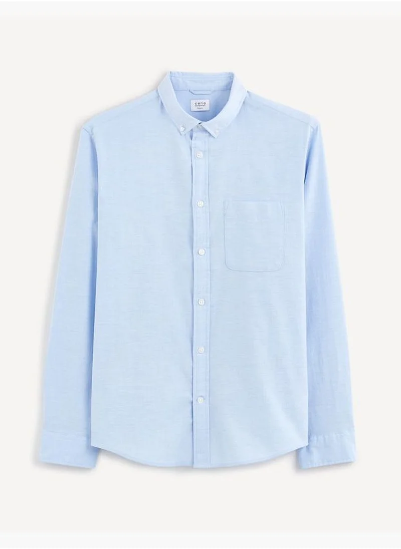 سيليو Celio Casual Shirt - Blue