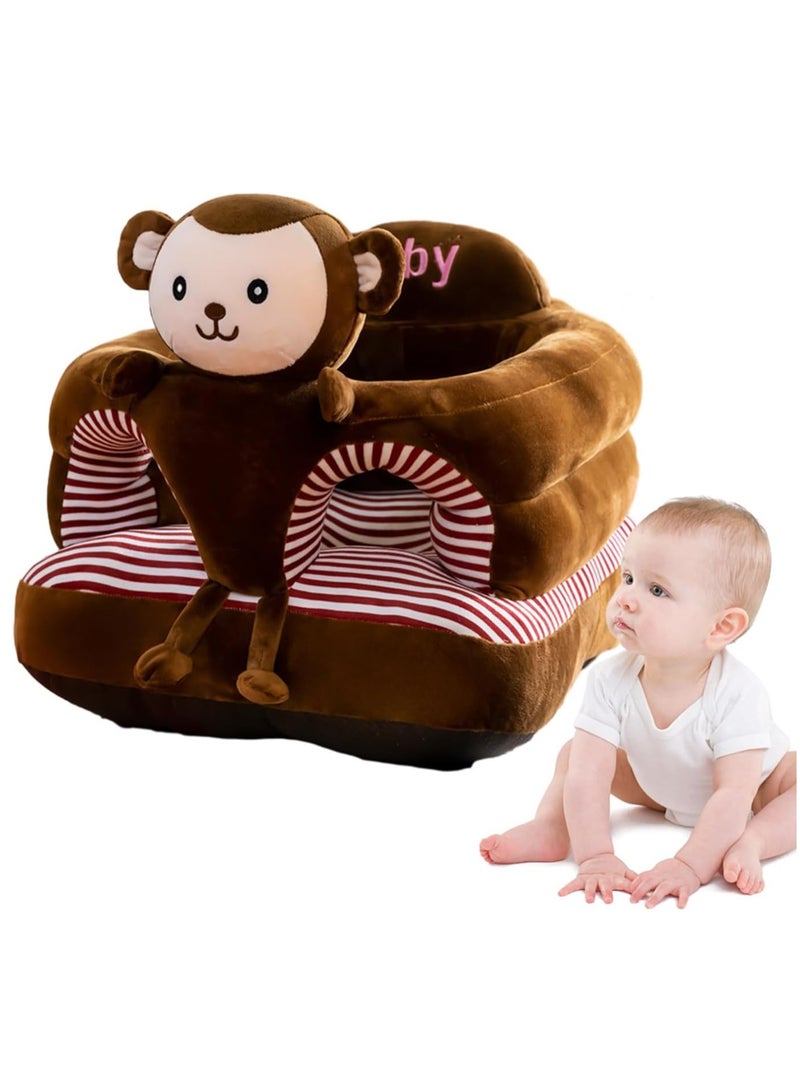عام كرسي أريكة دعم الطفل ، مقعد وسادة على شكل حيوان لتعلم الجلوس ، مقاعد أرضية قطيفة محبوبة ، مقعد الطفل 6 أشهر ألعاب الأطفال - Image 1