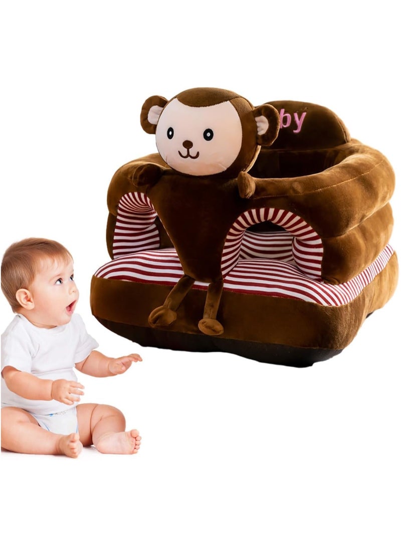 عام كرسي أريكة دعم الطفل ، مقعد وسادة على شكل حيوان لتعلم الجلوس ، مقاعد أرضية قطيفة محبوبة ، مقعد الطفل 6 أشهر ألعاب الأطفال - Image 2