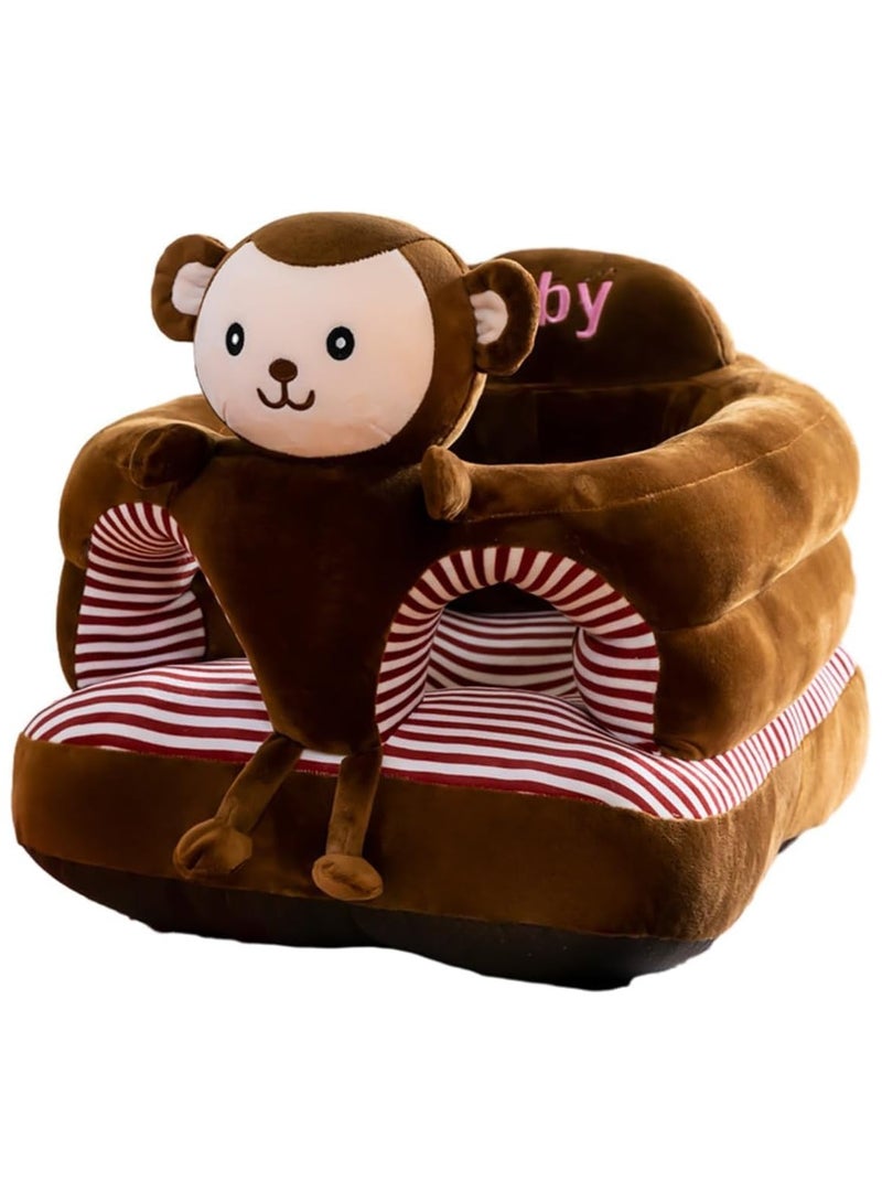 عام كرسي أريكة دعم الطفل ، مقعد وسادة على شكل حيوان لتعلم الجلوس ، مقاعد أرضية قطيفة محبوبة ، مقعد الطفل 6 أشهر ألعاب الأطفال - Image 3