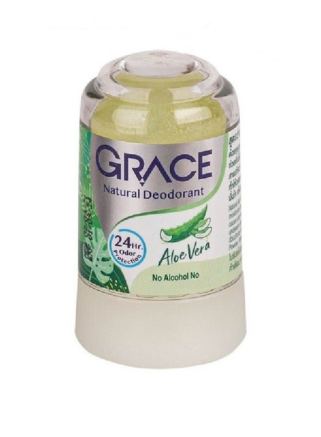 Grace Natural Deodorant Aloe Vera 24 Hr Protection - 70 g - Image 2