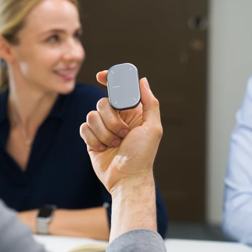 Cheerdots2 Bluetooth Detachable Air Mouse Touchpad Mouse with Voice Recording, Presentation Clicker Wireless Presenter Presentation Remote with Laser Pointer for Mac, Windows (Recording, Silver) - Image 5