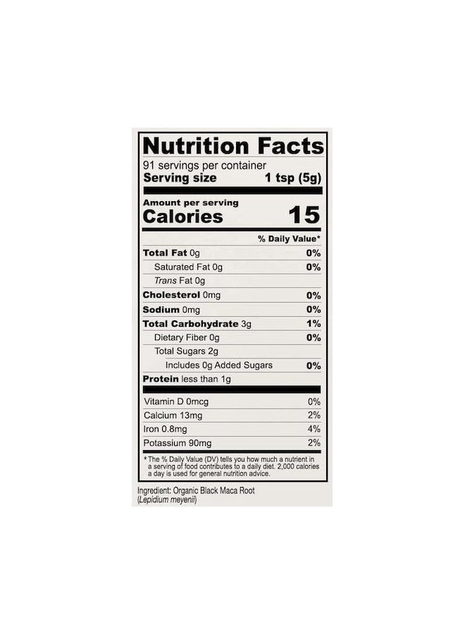 Anthony's Organic Black Maca Powder, 1 lb, Raw, Gluten Free & Non GMO - Image 1