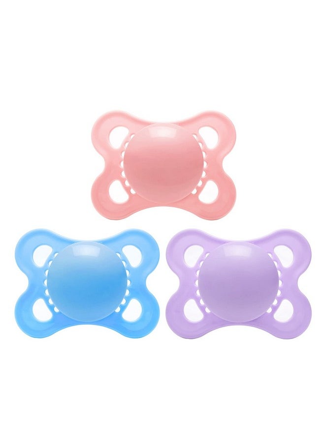 Littleforbig Bigshield Generation3 Big Sized Pacifier 3 Paci Pack Pink Blue Purple  - Image 1