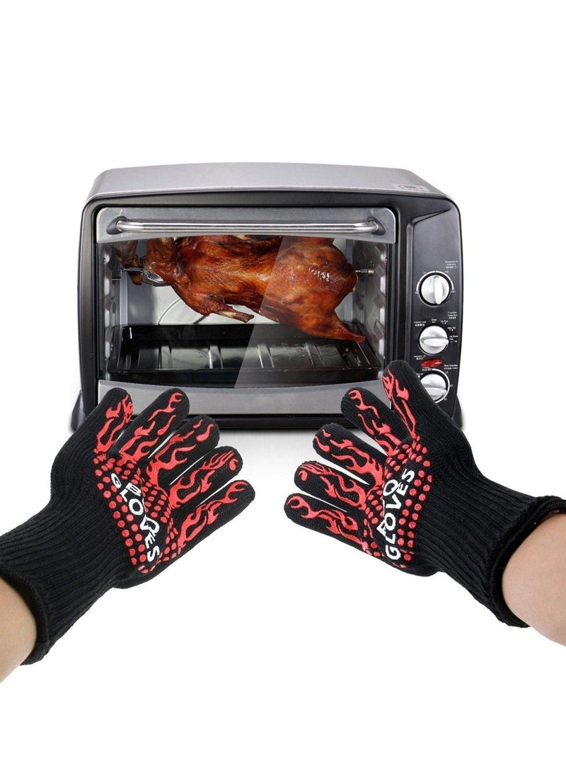 ELTRAZONE Cooking Gloves Extreme Heat Resistant Long Forearm Protection Grilling Cooking Gloves Grill & Kitchen Accessories  - Image 4