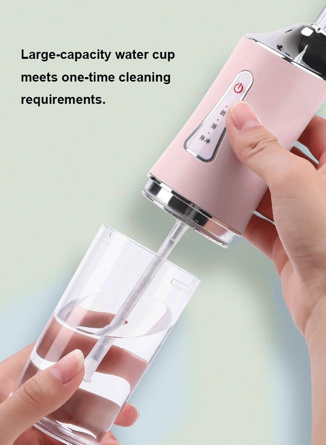 Portable Dental Water Flosser Pink - Image 4
