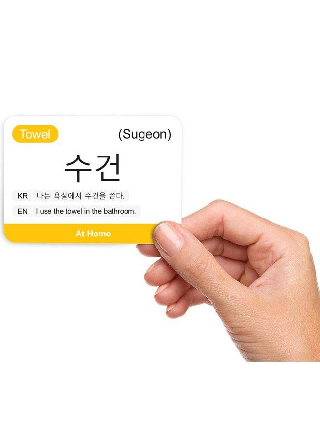 Briston 180 Korean Vocabulary Hangul Flash Cards Educational Language Learning Resource With Pictures For Memory & Sight Words Fun Game Play Grade School Classroom Or Homeschool Supply Briston Brand  - Image 4