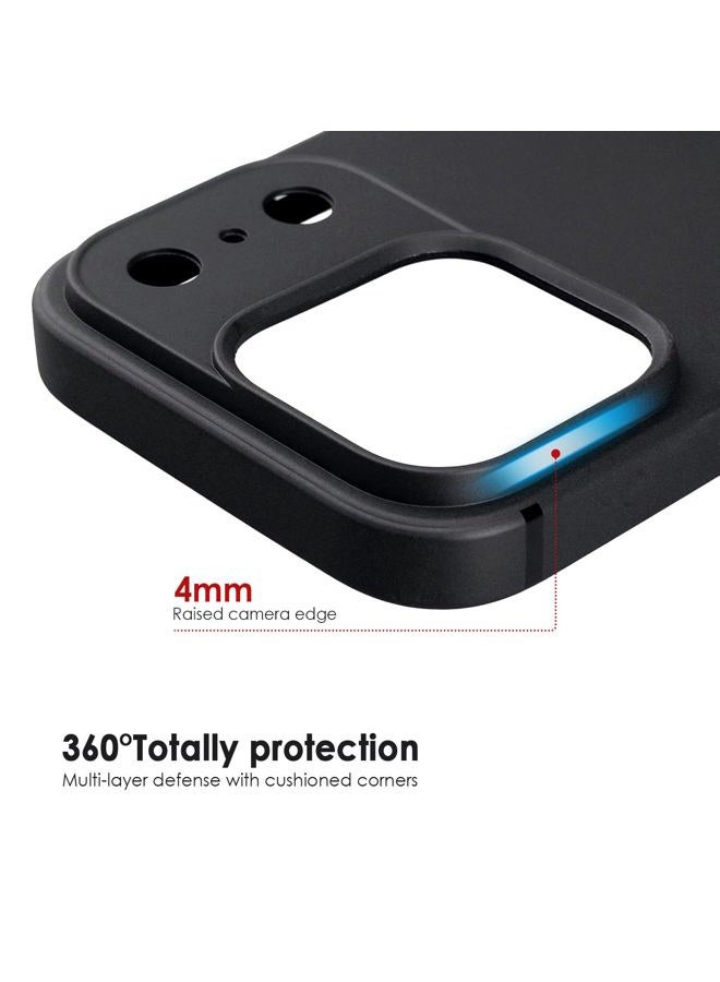 TENOC Phone Case Compatible with iPhone 17 Pro Max, Black Case Anti-Fingerprint Protective Bumper Matte Cover for 6.9 Inch - Image 3