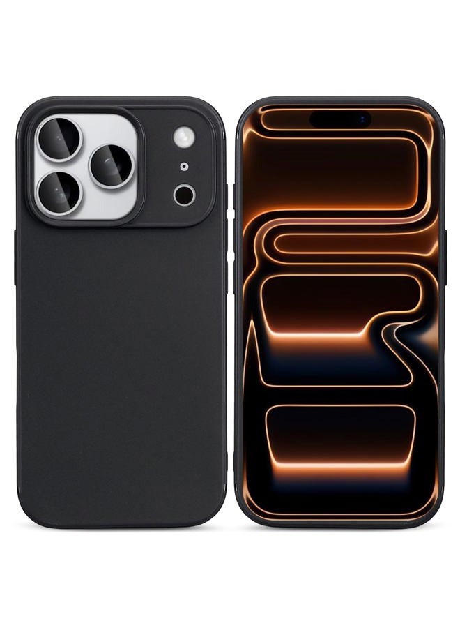TENOC Phone Case Compatible with iPhone 17 Pro Max, Black Case Anti-Fingerprint Protective Bumper Matte Cover for 6.9 Inch - Image 1