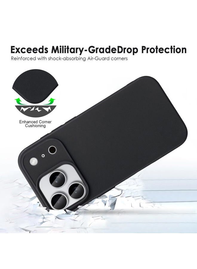 TENOC Phone Case Compatible with iPhone 17 Pro Max, Black Case Anti-Fingerprint Protective Bumper Matte Cover for 6.9 Inch - Image 5