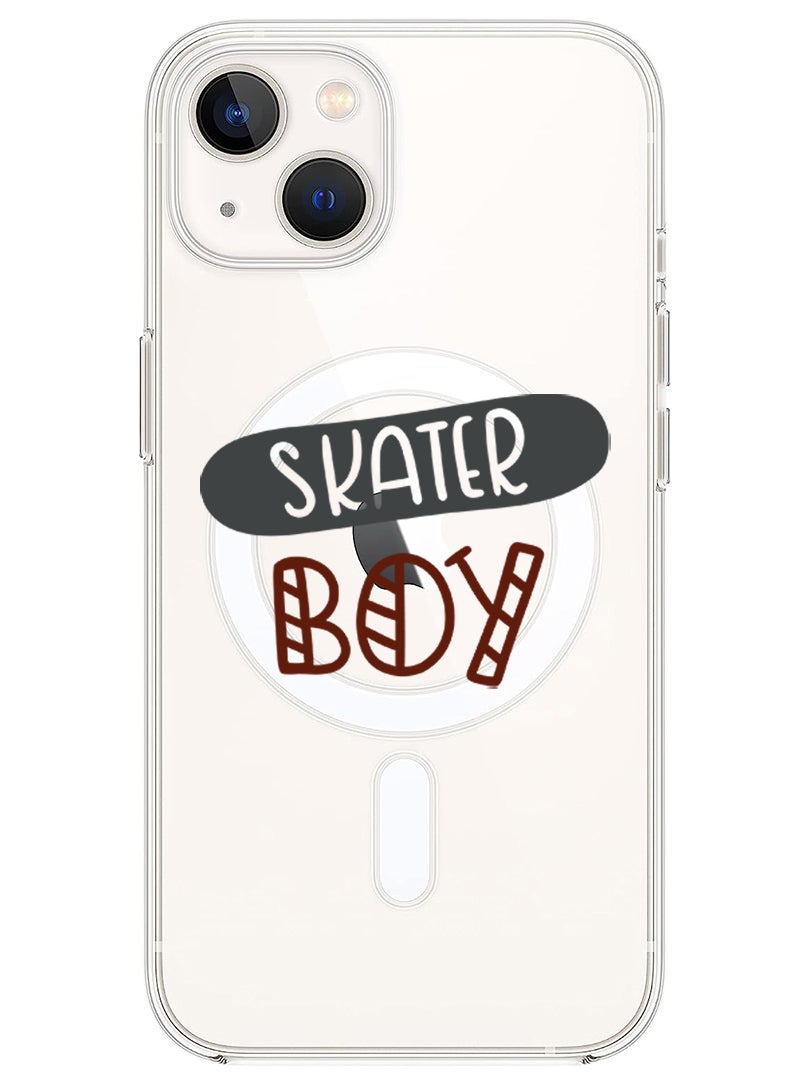 Theodor Magnetic Case for iPhone 14 6.1-inch Compatible with MagSafe Wireless Charging, Shockproof Phone Bumper Cover Skater boy copy - Image 1