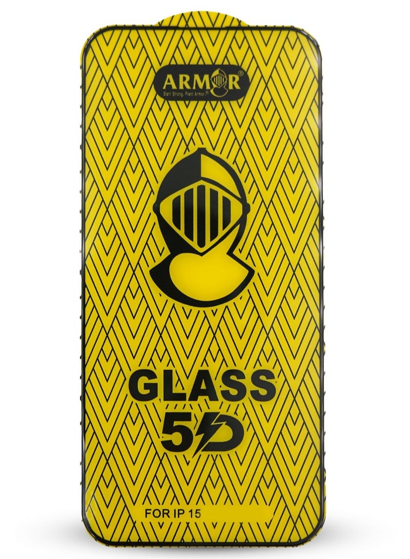 آرمور لاصقة حماية للشاشة من الزجاج المقوى لهاتف أبل آيفون 15 برو ماكس - Image 2