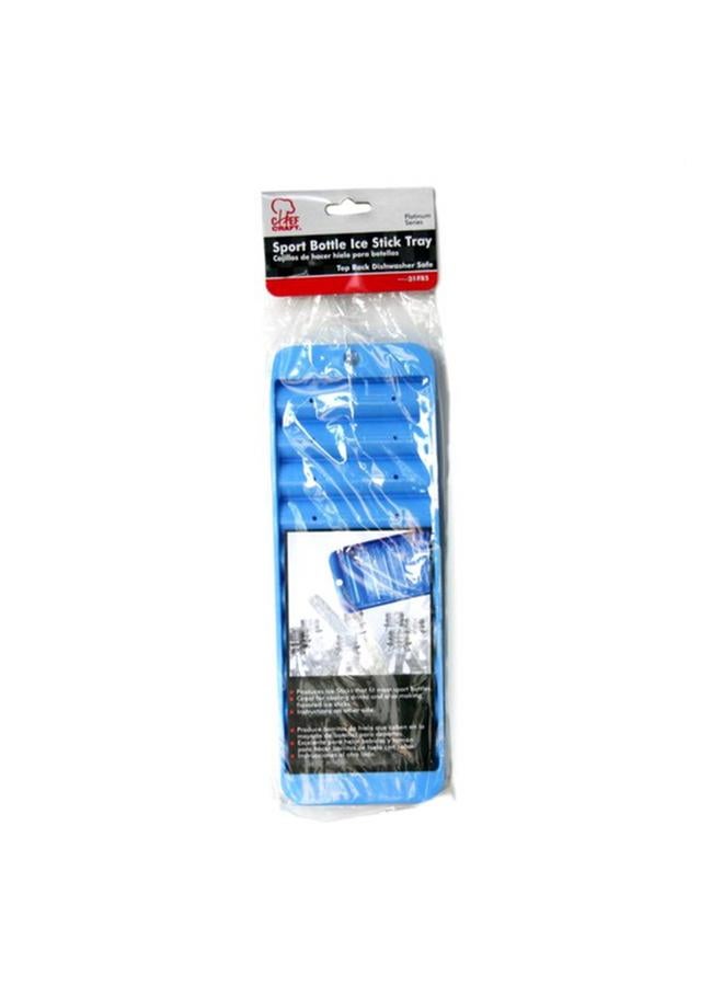 Chef Craft Solid Plastic 10-Sticks Sport Bottle Ice Cube Tray Blue 21185  - Image 4
