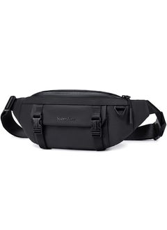 SUPER 5 FXB00755 Fashion Casual Multipocket Shoulder Crossbody Waterproof Bag - Black  - Image 1