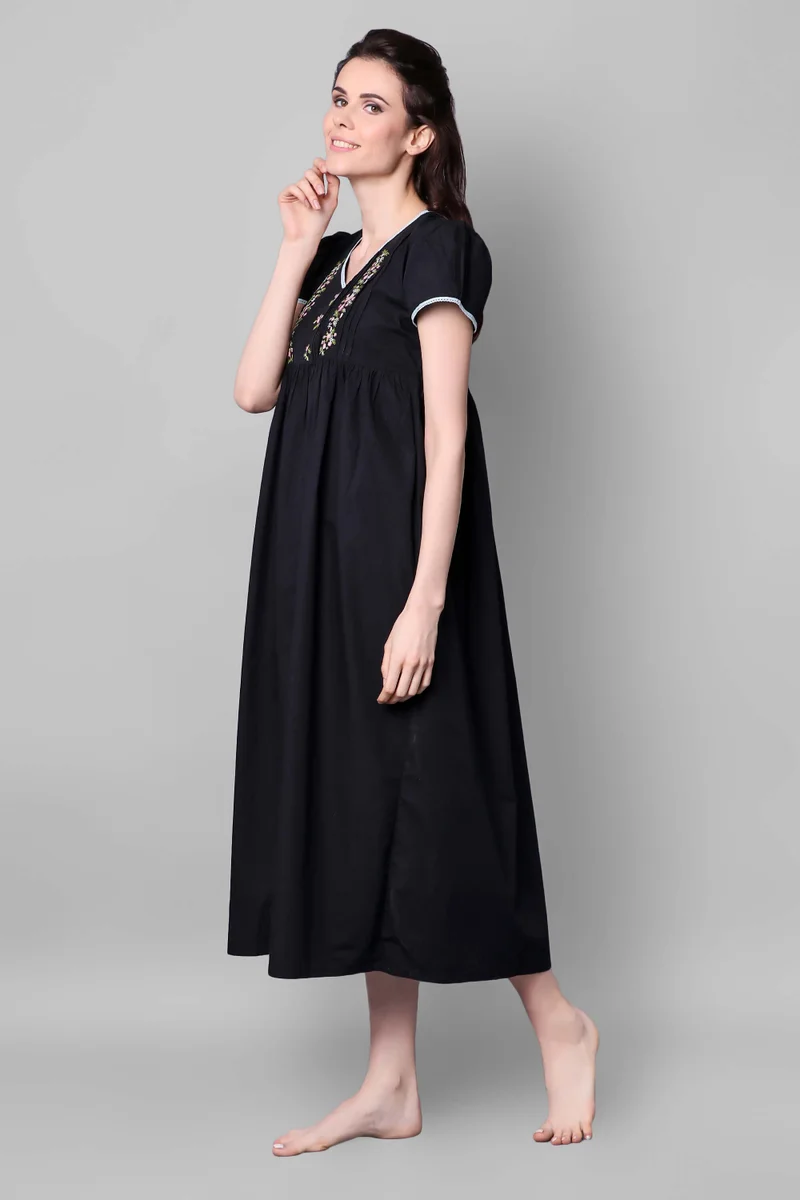 After Dark Rebecca, Embroidered Nightdress