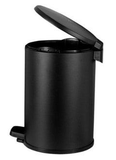 Primanova Primanova Turkish Basket Stainless Steel Trash Can With Soft Close And Pedal-12 Liter -Black Matte  - Image 2