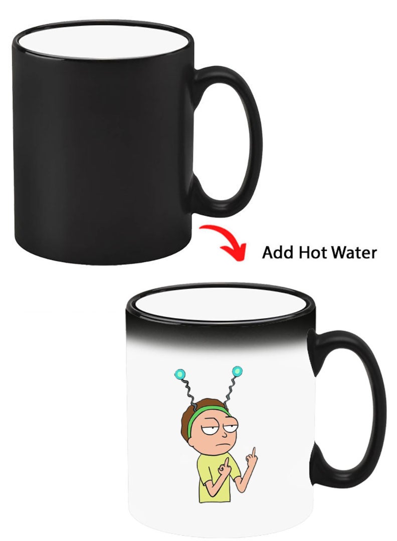 Theodor Color Changing Heat Sensitive Ceramic Mug, Image Revealed When HOT Liquid is Added! Rick - Image 1