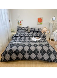 Sharpdo Four-piece bedding set microfiber soft quilt set with 1 quilt cover, 1 flat sheet and 2 pillowcases 2.2m bed（220*240cm）  - Image 2
