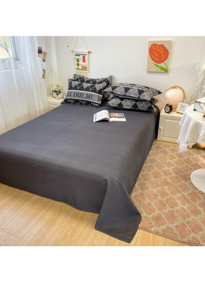 Sharpdo - Four-piece bedding set microfiber soft quilt set with 1 quilt cover, 1 flat sheet and 2 pillowcases 2.2m bed（220*240cm） - Image 1