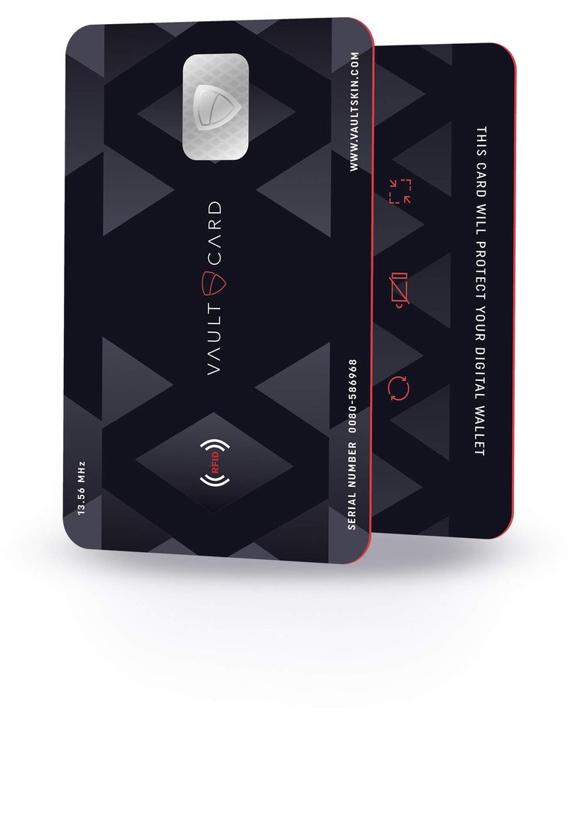 Vaultskin VAULTCARD RFID Blocking Jamming Credit Debit Card Protection for Wallet and Passport Superior NFC AntiTheft Patented MultiCard Defense - Image 2