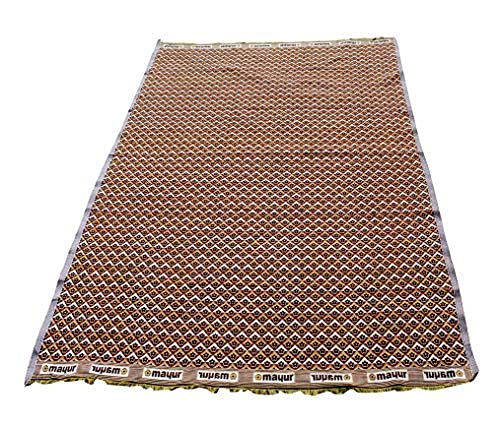 Mandhania Solance MayurPankh Solapuri Chaddars 100% Cotton Dailyuse Single Bed Blanket Pack of 1 - - Image 2
