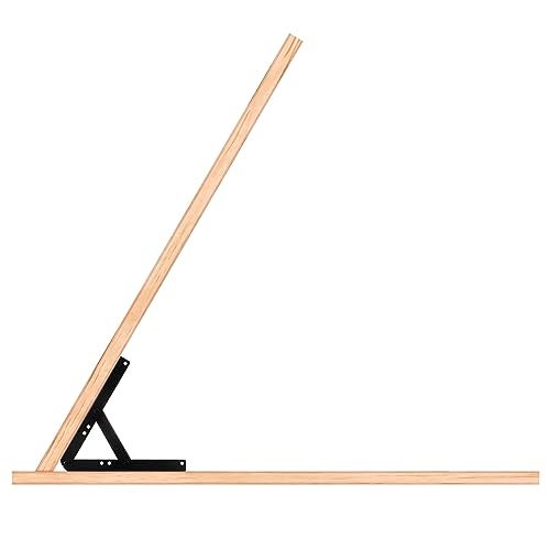 Sihnman Heavy Duty Adjustable Angle Bracket (2 pc) for Wall Mount, Roof Mount, Foldable Hinge Bracket, Truss and Frame for Solar Panel Stand, Awning Roof, Commercial Sign, Table Shelf Support. - Image 3