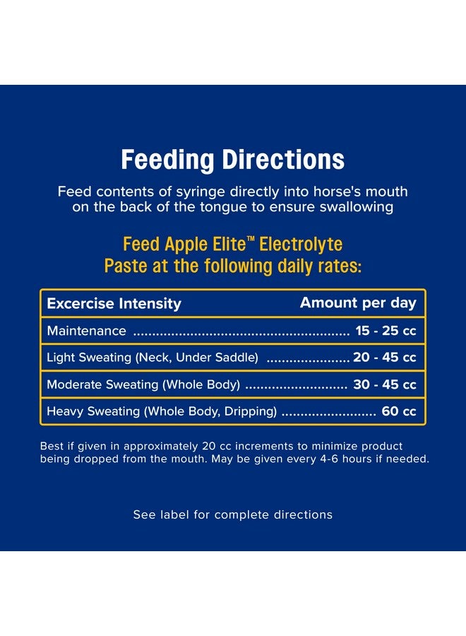 Farnam Apple Elite Horse Electrolyte Paste, Rapid replenisment of minerals lost in sweat during exercise, extreme weather and stressful conditions, 60 cc - Image 4