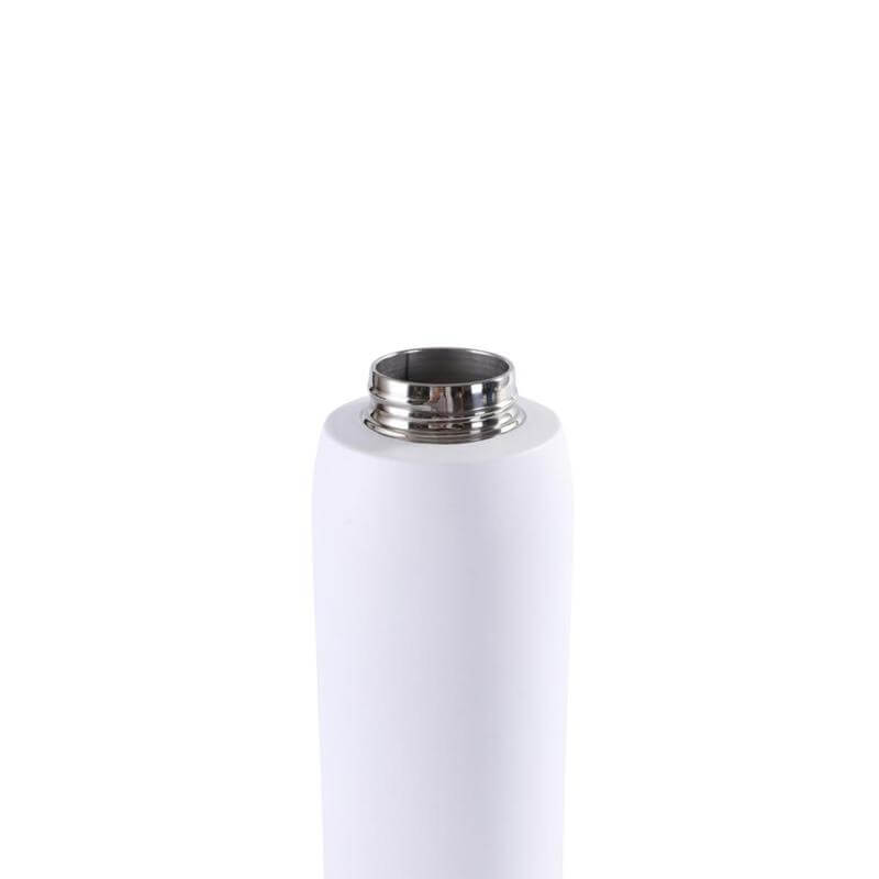 Hans Larsen EVORA 750ml Vacuum Insulated Stainless Steel Water Bottle, Double Wall, Lockable Lid & Sip Straw, 12 Hrs Cold / 8 Hrs Hot, Leak-Proof Sports Bottle with Carry Loop - White - Image 3