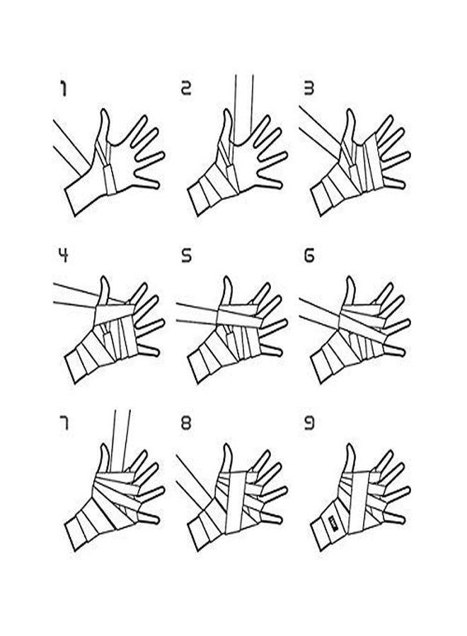 ستيرلنج ضمادات اللكم للملاكمة - دعم اليد والمعصم للملاكمة ورياضات القتال (أسود) - Image 5