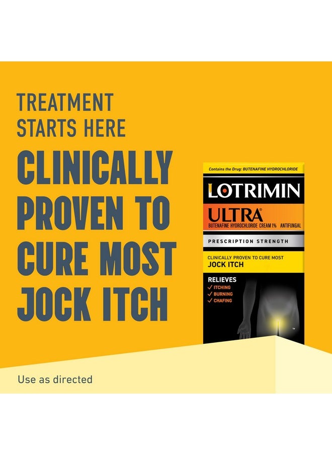 Lotrimin Lotrimin Ultra Antifungal Jock Itch Cream with Butenaﬁne Hydrochloride, Jock Itch Treatment for Men, Women, and Kids Over The Age of 12, 1.1 oz Tube  - Image 2