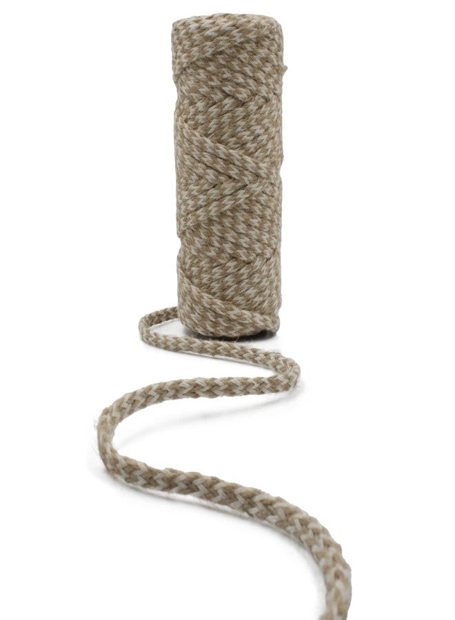 Bobbiny Natural Round Braided Jute Twine Rope Linen Twine Rustic String Cord Rope Party Wedding Gift Wrapping Cords Thread and Other Projects | White Mix | 4mm, 10 Meters - Image 3
