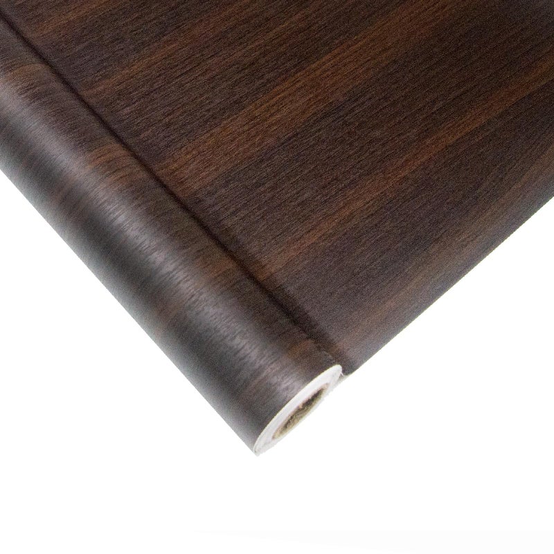 seonta Thick Dark Walnut Contact Paper Wood Peel and Stick Wallpaper 16""x198"" Waterproof Self Adhesive Dark Brown Wallpaper Table Sticker Cover Wood Vinyl Wrap for Countertop Desk Cabinets Upgrade - Image 5