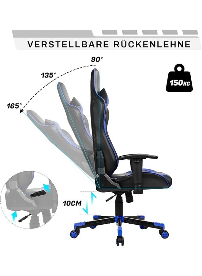 High-Back Gaming Chair for PC Setup, Adjustable Armrests and Ergonomic Support – Comfortable Chair for Work and Gaming - Image 3